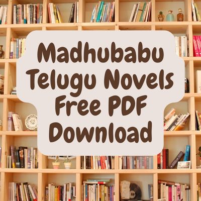 Madhubabu Telugu Novels Free PDF Download | Novels Tamil